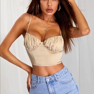 Nude corset top